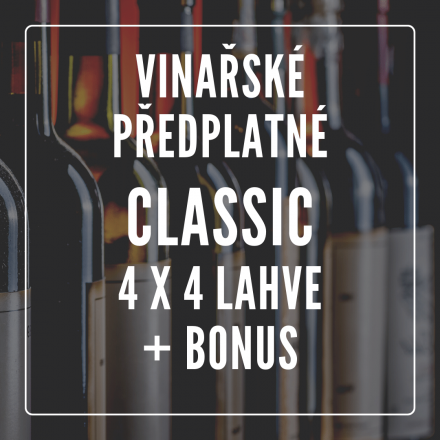 Vinařské předplatné CLASSIC - 4 MĚSÍCE 